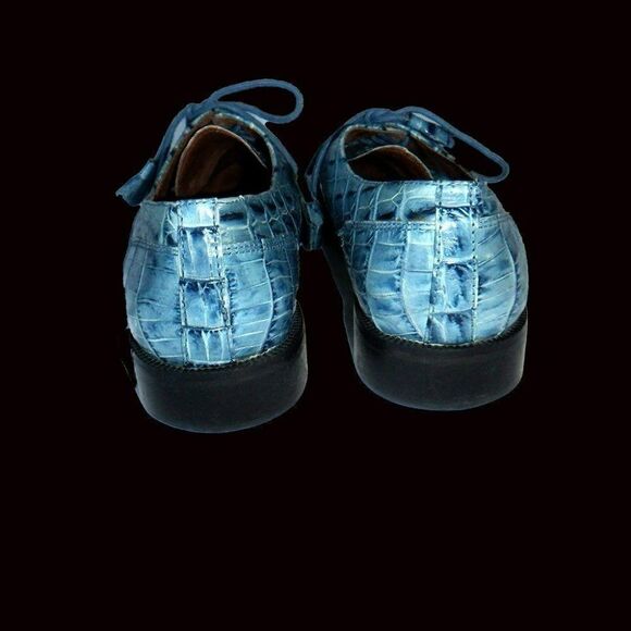 Giorgio Brutini blue leather uppers dress shoes main image 5